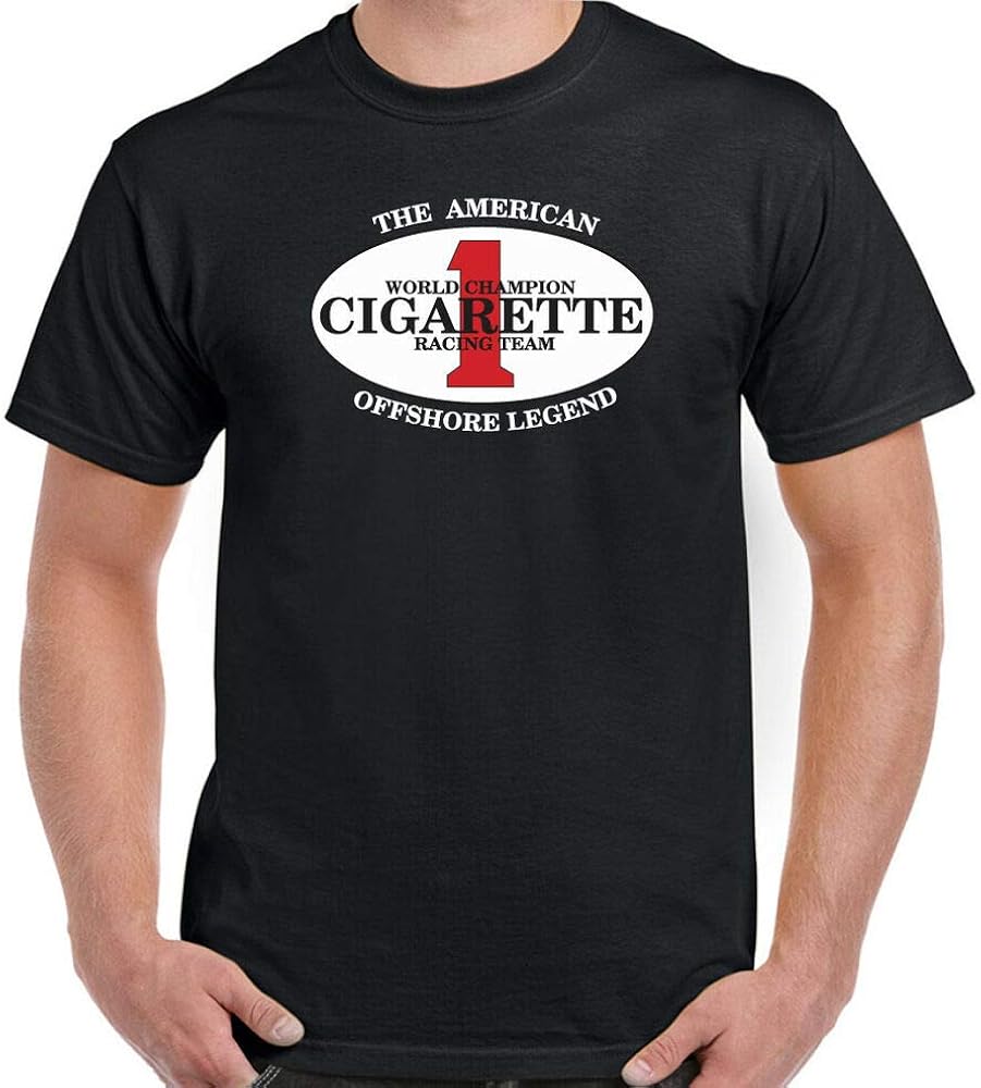 FB Cigarette Racing Team TShirt Mens Speedboat Boat Powerboat Engine Logo Top Amazon.es Ropa