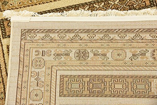 Unique Loom Nomad Collection Ivory 3 x 10 Runner Area Rug (2' 7" x 10')