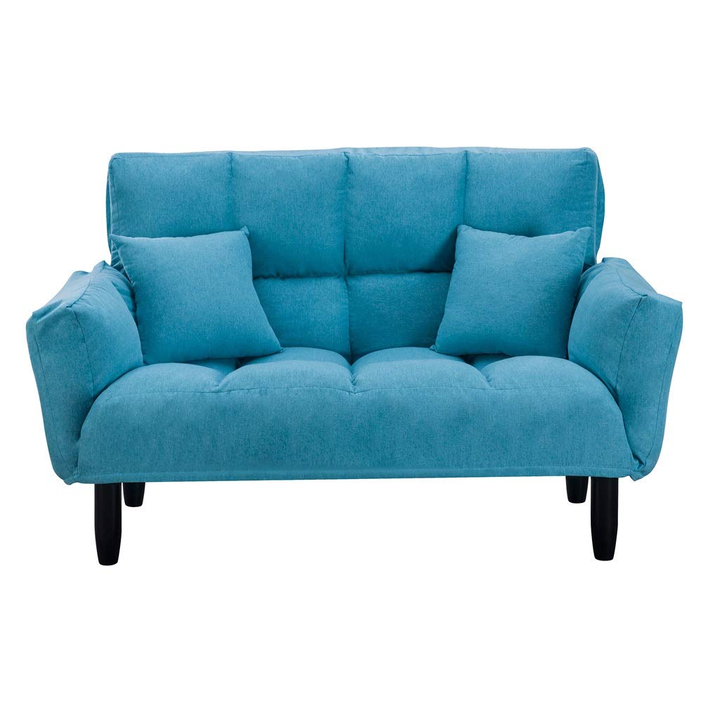 Amazon Com Modern Convertible 2 Seat Sofa Small Sofa Couch For