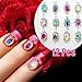 JIEPING 12 Pcs/Bag Rhinestone Nail Art Decoration Glitter Charming Shiny Faux Gem 3D DIY Nail Art Tips