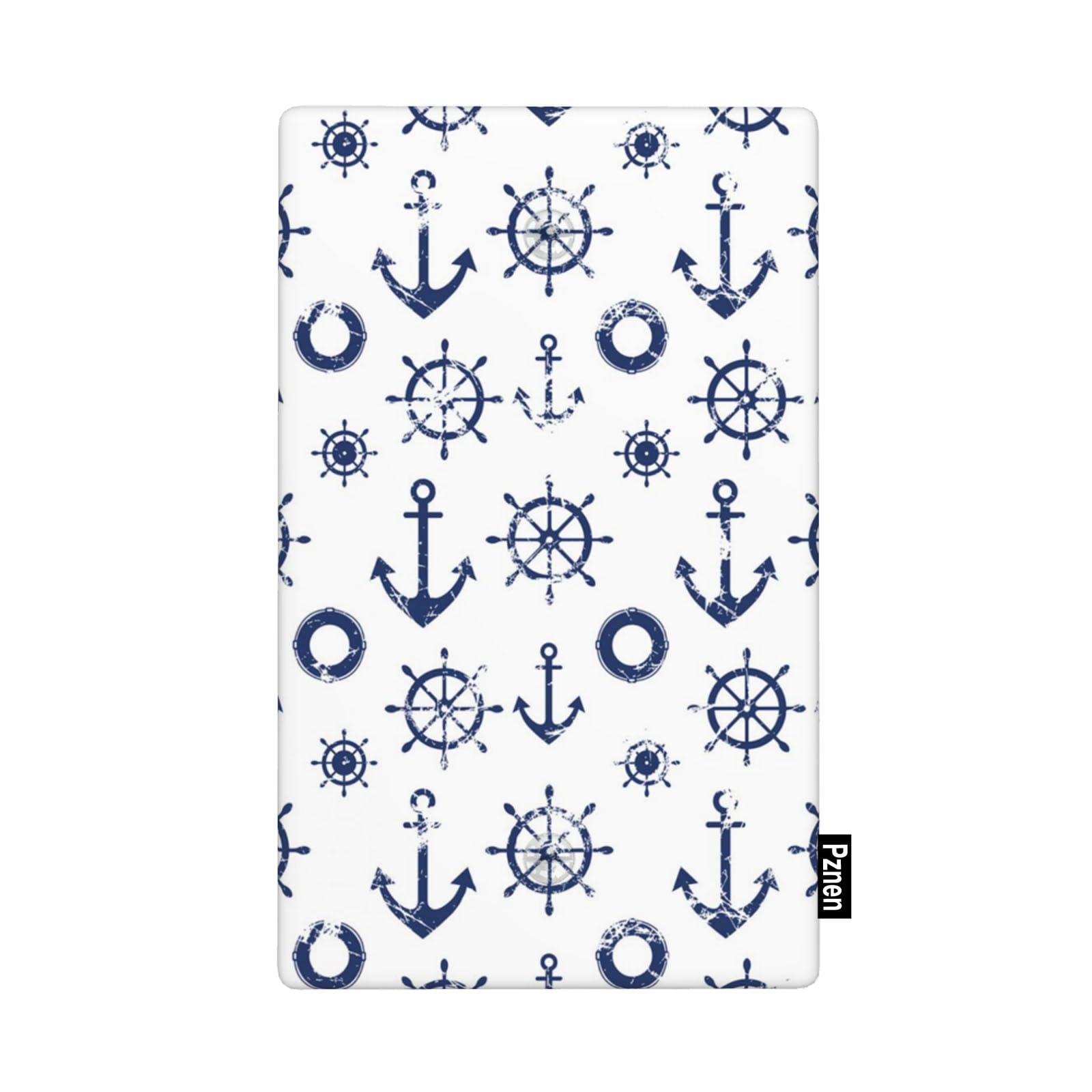 Pznen Light Switch Cover Plate, Nautical Blue