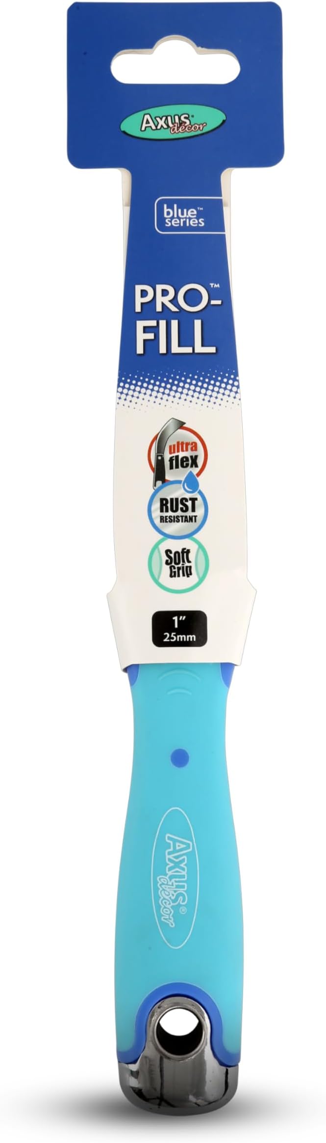 Axus Decor Pro-Fill 1in Stainless Steel Flexible Filling Knife Blue Series