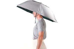 Luwint 36'' Diameter Adjustable Fishing Gardening Folding Umbrella Hat Headwear