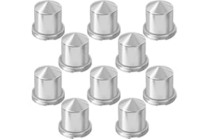 Grand General 10063SP Chrome 7/8" and 15/16" x 1-9/16" Plastic Pointed Push-On Nut Cover with Flange