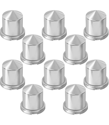 Chrome Plastic 33MM King Crown Lug Nut Cover Chrome Plastic 33MM King Crown Lug Nut Cover