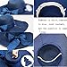 Yshare Women Big Bowknot Straw Sun Hat Floppy Foldable Roll up UV Protection 50+ Beach Cap (Color-1)