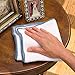 Envision Home 2 Pack Microfiber Baby Soft Dusting Cloths, 14-Inch by 14-Inch, White