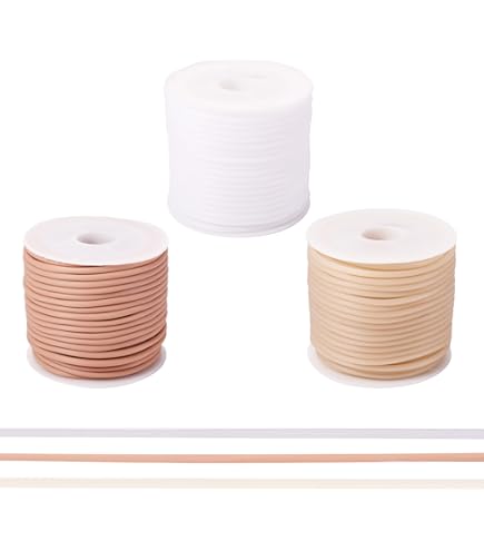 Cordon En Caoutchouc Creux De 30 M, 2 Mm, Pour Tricot