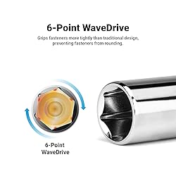 Capri Tools 3/8 in. Drive Deep Chrome Socket