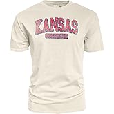 Blue 84 NCAA Unisex-Adult NCAA Officially Licensed T-Shirt Ivory Dyed Ringspun Vintage