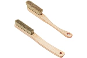 TWO STONES Premium Rock Climbing Brush with Thick Ultra Durable Boar's Hair Bristles, Bouldering Brush with Strong Handle, Climbing Gift for Rock Climbers (CJ-CB2008A+CJ-CB2045B(2 Pcs)