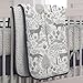 Carousel Designs Navy and Gray Woodland 3-Piece Crib Bedding Set