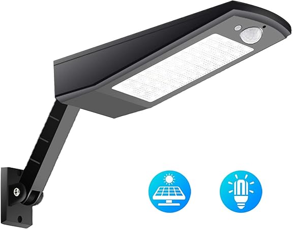Highydroled 48 Led Solar Light 900lm Wireless Waterproof Auto Motion Sensor Wall Light Outdoor 4 Modes Emergency Light With Adjustable Pole Solar