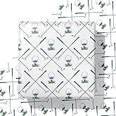 WAPLIGHAL Golf Wrapping Paper for Kids Men - Blue Golf Club and Ball Design - 28 x 40 Inches - Perfect for Birthdays, Holidays, and Father’s Day