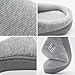 Men's and Women's Classic Memory Foam Plush House Slippers, Autumn Winter Breathable Indoor/Outdoor Shoes 38-39 (US Women's 7-8), Light Gray