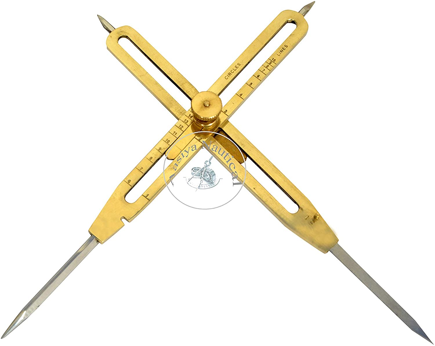 Artist Proportional Scale Divider Drawing Tool Professional 9” Long Solid brass with Heavy Duty Steel Point