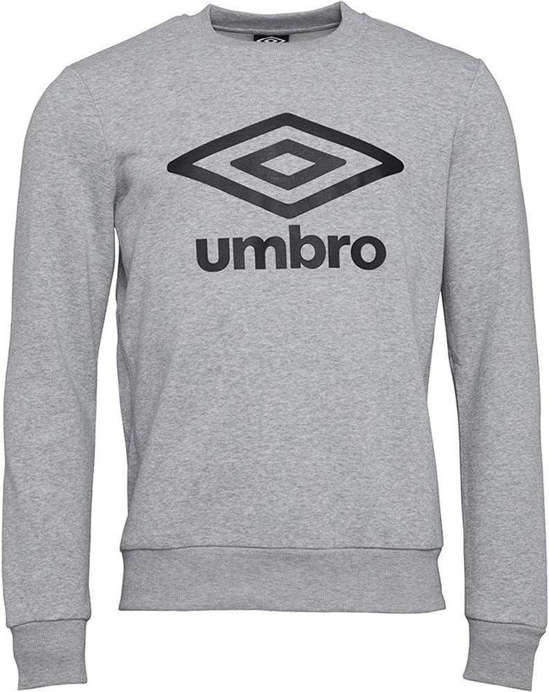 Umbro Active Style Sweatshirts Mens Crew Neck Brushback Fleece Pullover Jumper