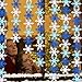 50Pcs Holiday Decoration White & Blue & Light Blue Snowflake Garland Flags for Christmas Holiday Years Home Decor Party Decorations