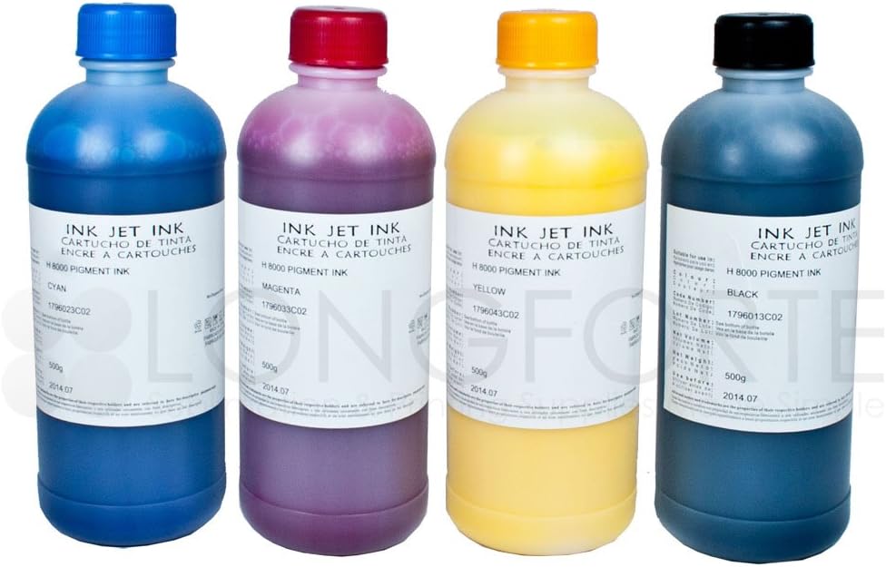 HP8000 Compatible Pigment Ink Refill Set 500ml