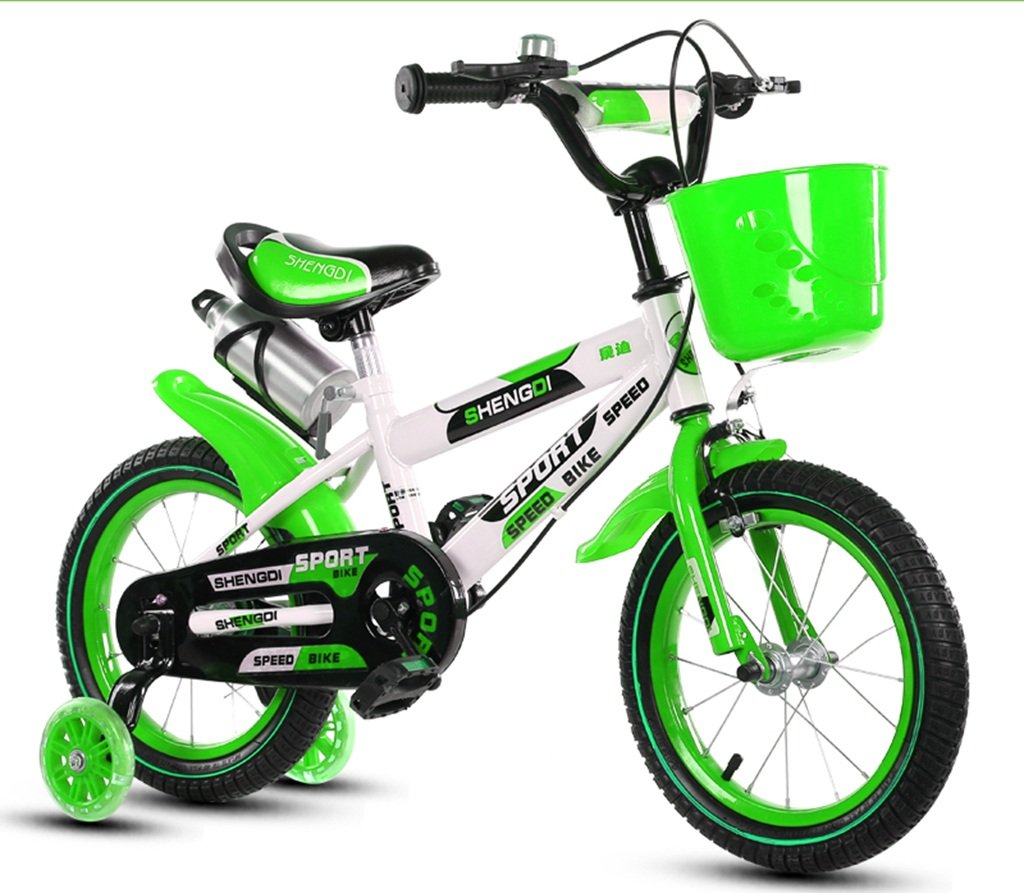 21公式店舗 子ども用自転車 子供用自転車アウトドアマウンテンバイク2 3 6 8ボーイズとガールズ子供用玩具調節可能ハンドルバー トレーニングホイール付きサドルウォーターボトルとホルダー 12 18 Inch 14 16 18インチ Kangr 子ども用自転車 色 B07btwwv