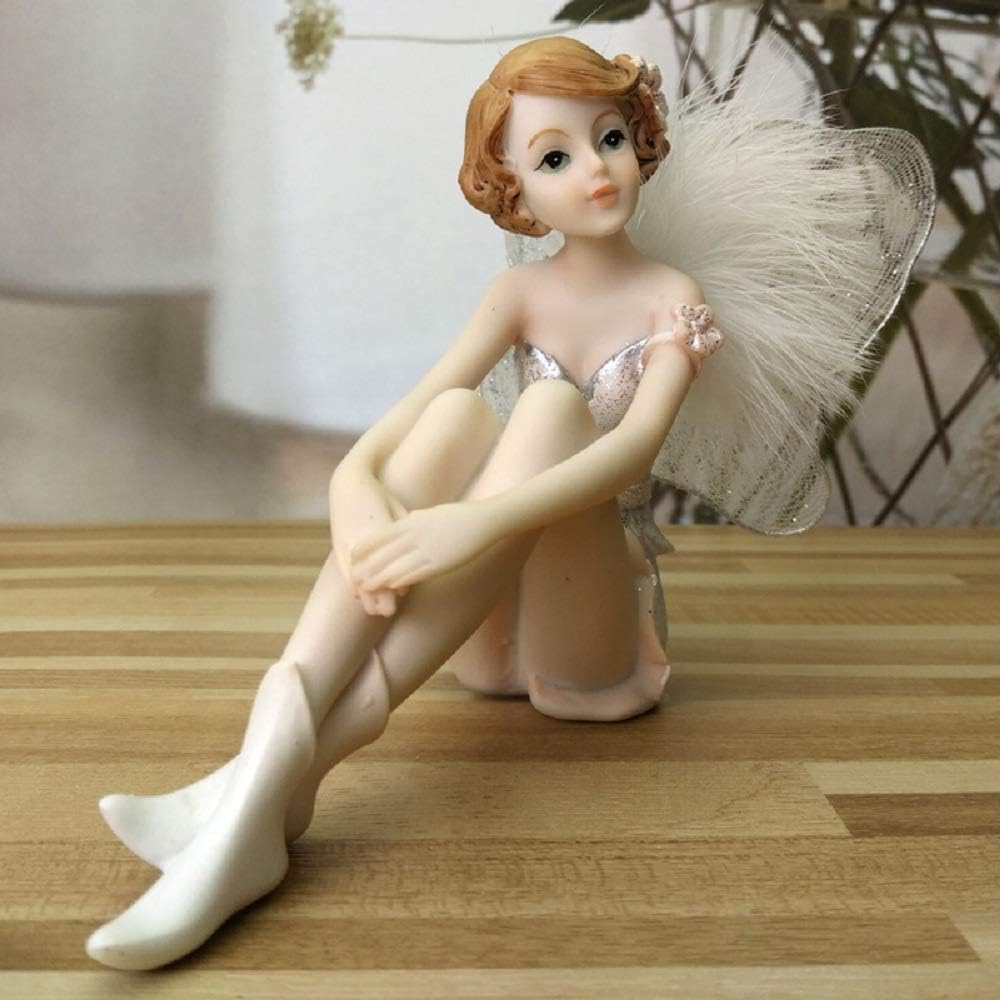 Miniature Garden Figurines Statue Garden Supplies Accessories for Indoor & Outdoor Winter Fall Holiday Ornaments Gift for Girls Kids Adults(White)