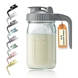 32oz Glass Pitcher with Lid & V-shaped Pour Spout