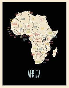 Africa Wall Map Poster (11