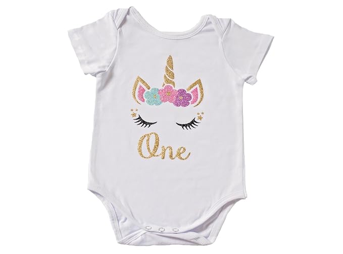 Amazon Com Unicorn First Birthday Outfit Baby Girl First Birthday