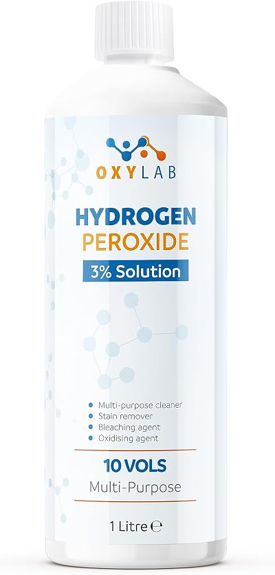 OxyLAB Hydrogen Peroxide 3% 1 Litre 10 Vols Brand Name Cleanser