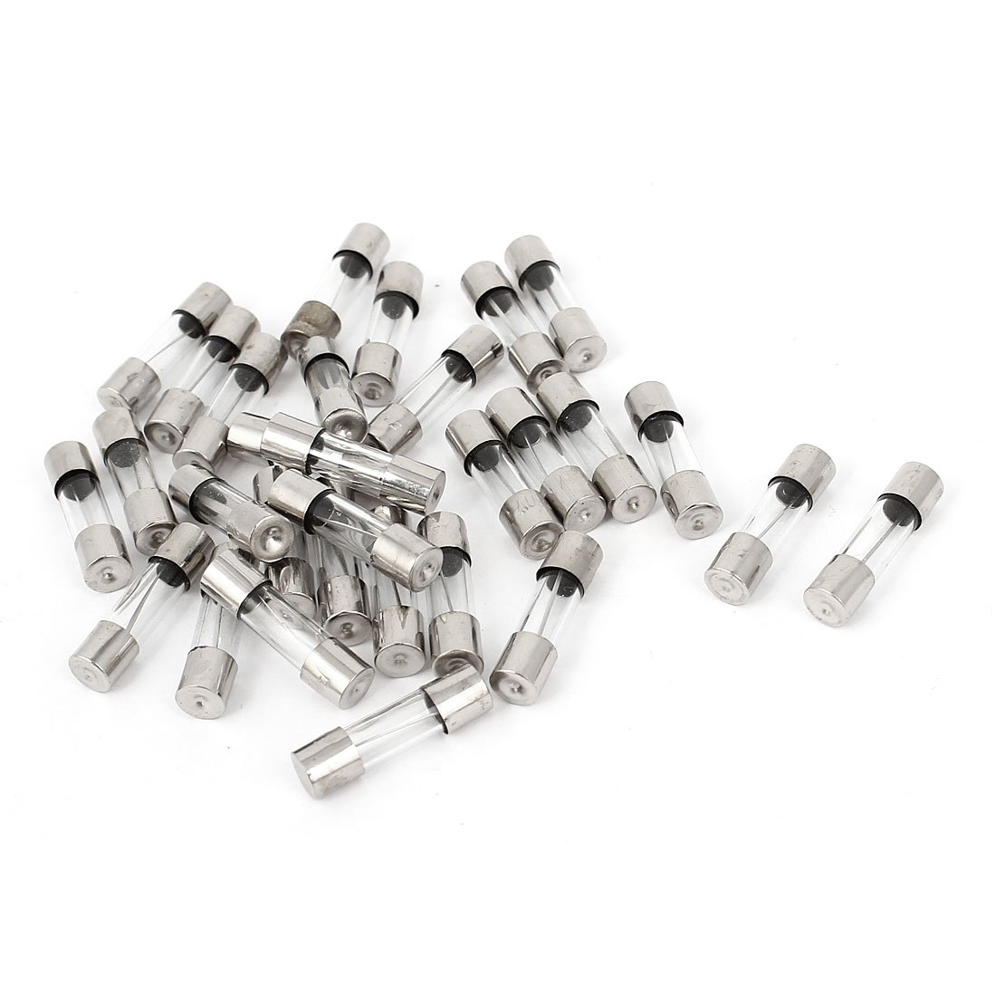 sourcingmap AC 250V 13A Quick Blow Acting Type Glass Tube Fuses 5mm x 20mm 30 Pcs