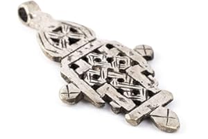 The Bead Chest Silver Coptic Cross Pendant