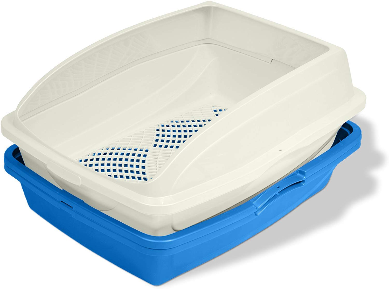 Buy Van Ness CP5 Sifting Cat Pan/Litter Box with Frame, Blue/Gray (2