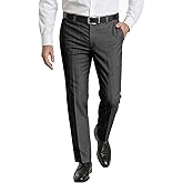 Men's Dress Pants Tweed Plaid Classic Fit Siut Separates Slim Stylish Wool Casual Business Suit Pants
