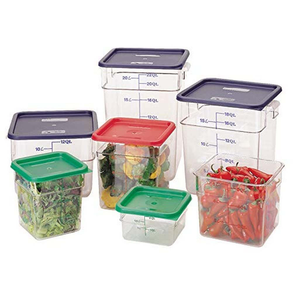 Cambro 2SFSCW135 Square Storage Container, 1.9 L Capacity, Clear