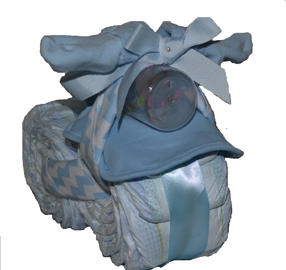 motorcycle diaper cake for boy