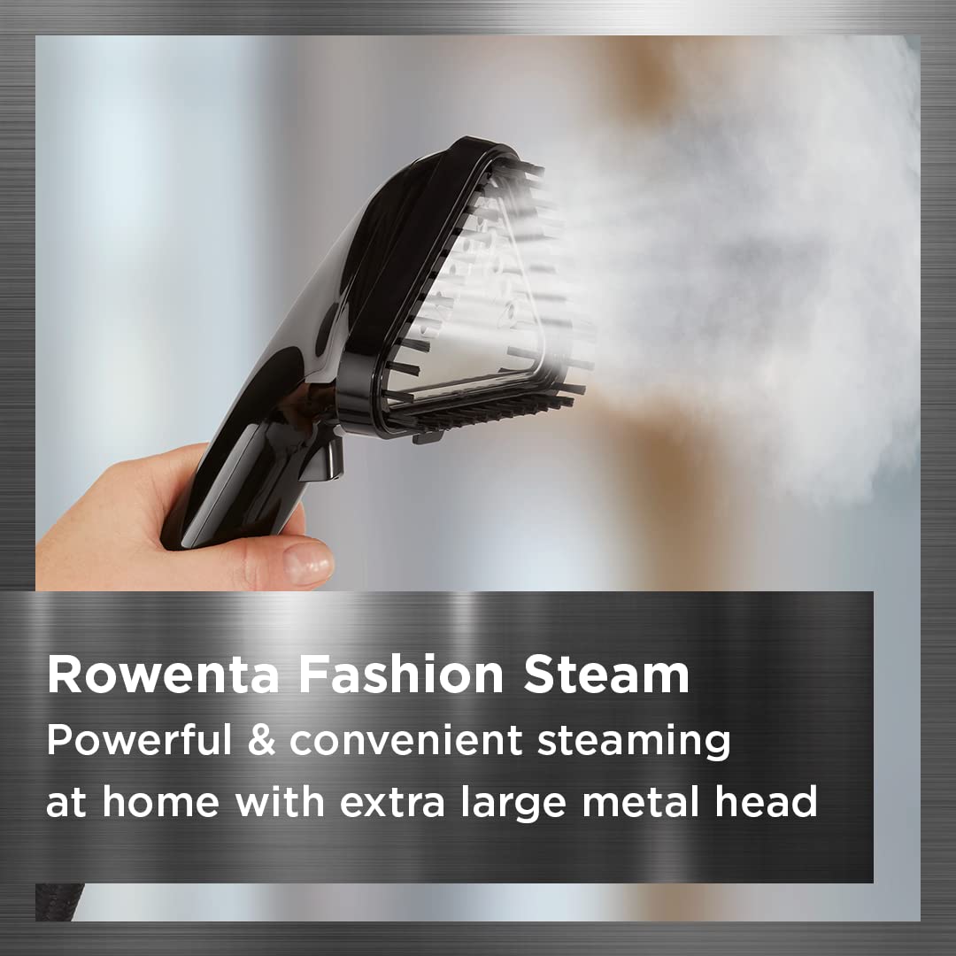 Rowenta, Steamer for Clothes, Prostyle Full Size Steamer with Screen, 63 Inches, 51oz water tank capacity, 1500 Watts, Ironing, Clothes Steamer, Black Garment Steamer IS3440