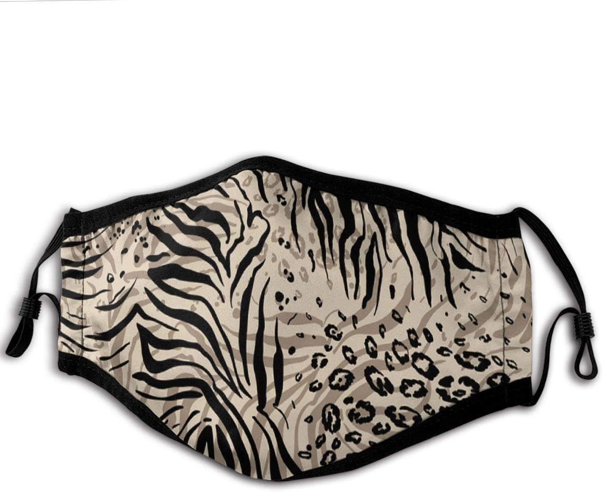 Masks Abstract Repeating Animal Pattern 6"X9" Masks Comfort Cotton Mouth Mask Dust Mask
