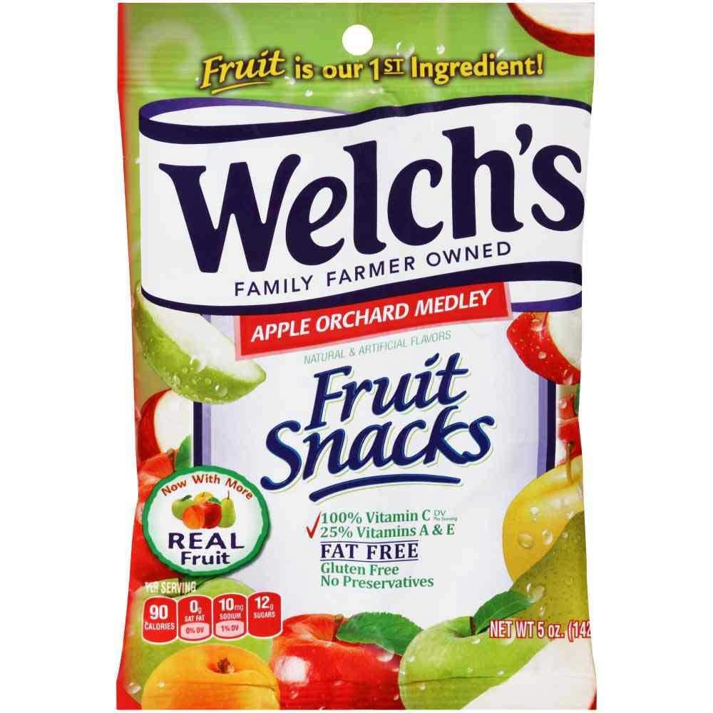 Welchs Apple Orchard Medley Fruit Snacks, 5 Ounce -- 12 per case.