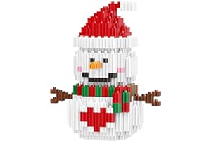 HISGERU 2023 Christmas Toys Building Blocks Christmas Snowman Micro Blocks Stacking Toys New Toys Holiday Present Box New Year Gifts for Kids Exercise Hands Skills and Intelligence(Snowman)