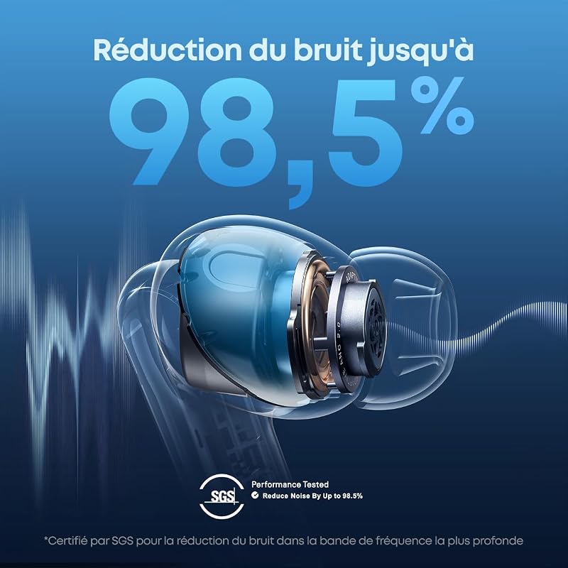par Anker Liberty 4 NC Écouteurs Bluetooth sans Fil 5.3. avec ANC