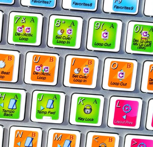 NATIVE INSTRUMENTS TRAKTOR SCRATCH PRO KEYBOARD STICKER