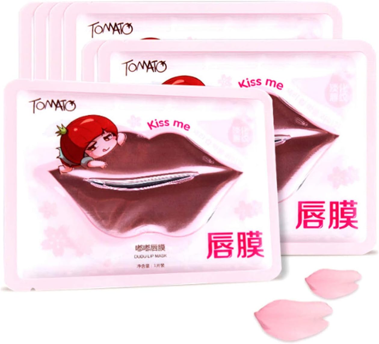 jlfhyg Brand New Sexy Tomato Pie Crystal Lip Care Mask Anti-Ageing Membrane Moisture Essence(None Picture Color-Contraband)