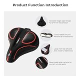 YOUNGDO Gel Bicycle Seat Cover Soft Dense Memory Foam Non-Slip Rain Cover view 5