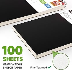 Soucolor 9" x 12" Sketch Book, 1-Pack 100 Sheets
