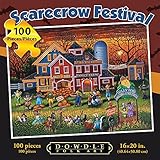 Jigsaw Puzzle - Scarecrow Festival 100 Pc By Dowdle Folk Art