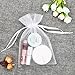 SumDirect White Sheer Organza Bags - 100Pcs 6x9 Inch Organza Gift Bags with Drawstring, Jewelry Pouches for Wedding Party Christmas Favor