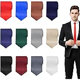 Yuanan 12 PCS Ties for Men - Elegant Mens Ties Set for Formal Occasions, Weddings, Business - Corbatas para Hombres Elegantes