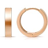 Gacimy Gold Huggie Hoop Earrings for Women 14k Gold Plated, Small Hoop Earrings for Women, 1/2 Inch Yellow Color Earrings for Women