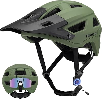 Favoto Mountain Bike Helmet Lightweight Adjustable CE CPSC 335g