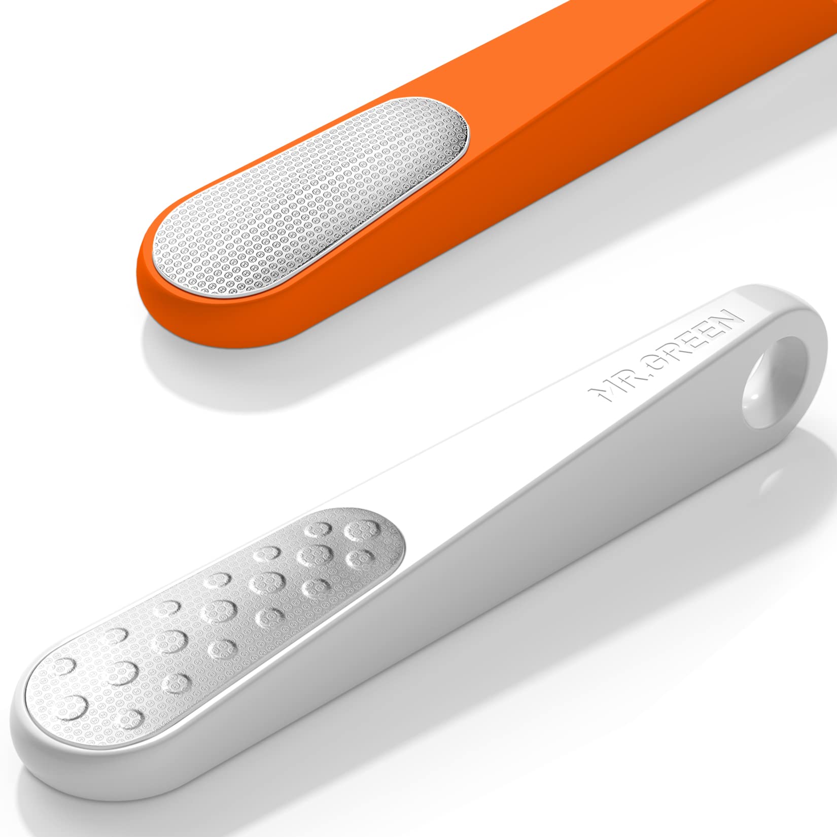 MR.GREEN Double Sided Foot Rasps Professional Stainless Steel Pedicure Tool for Hard Skin and Calluses Foot File Pedicure Foot Care Tool(White)